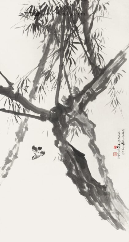 201 陈树人人玄武湖雨后轴.jpg