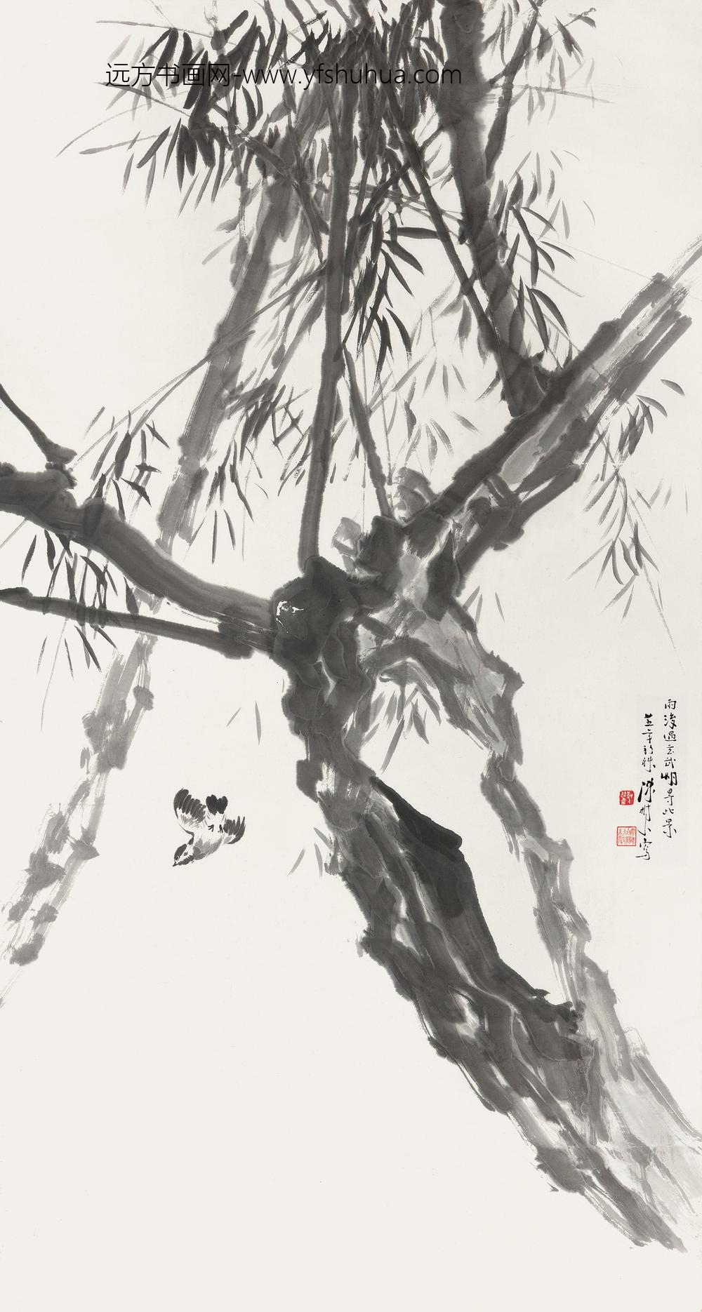 _陈树人人玄武湖雨后轴