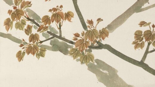 206 陈树人新桐小鸟轴.jpg