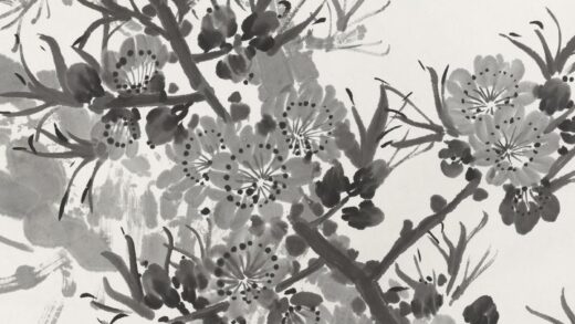 210 陈树人春桃烂漫轴.jpg