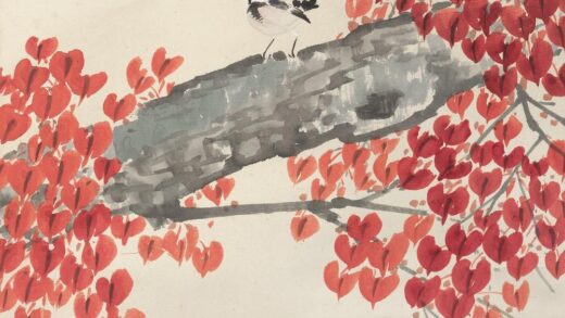 217 陈树人霜林染醉轴.jpg