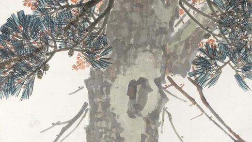 218 陈树人红梅青松轴.jpg