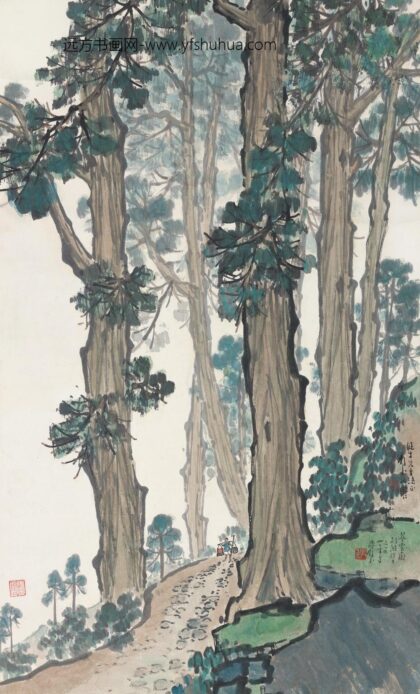 225 近代陈树人山水轴.jpg