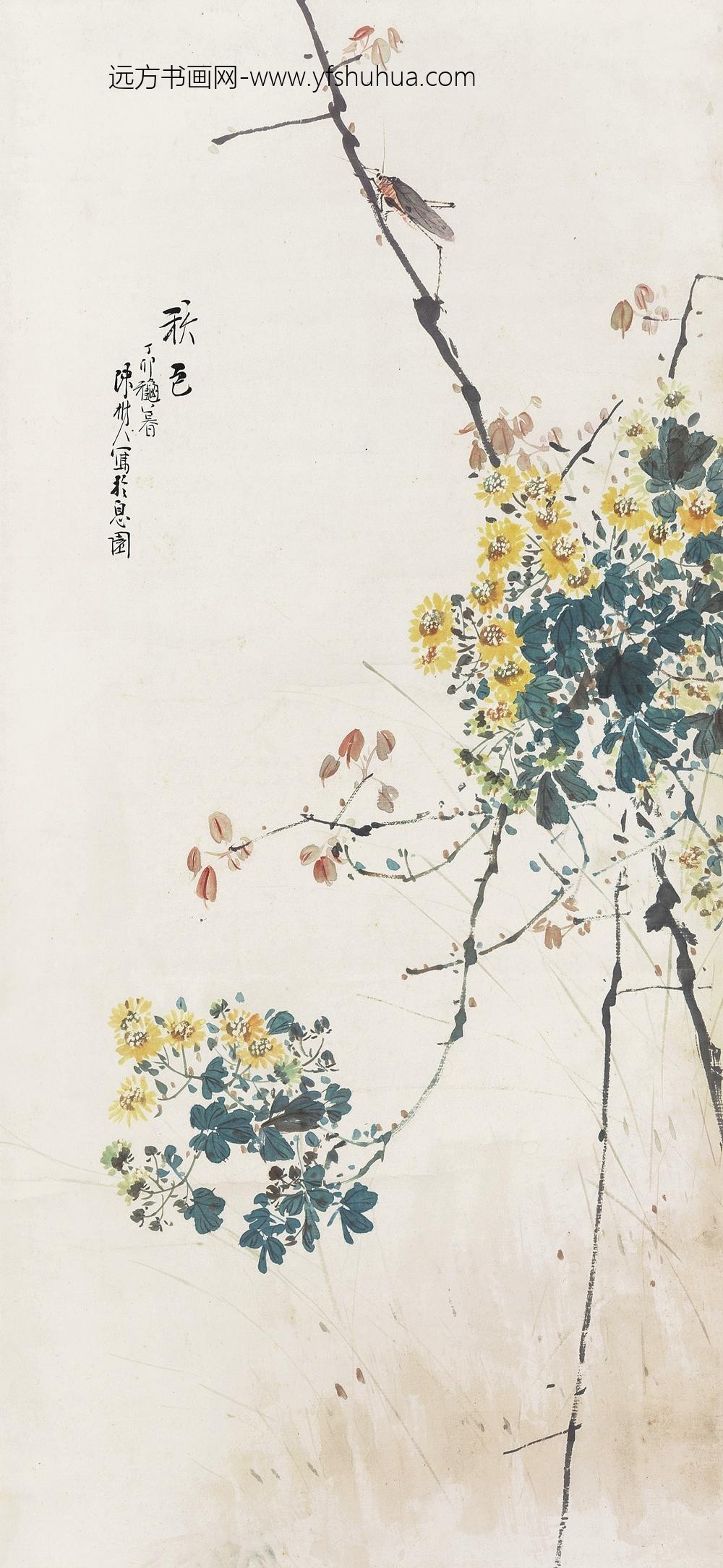 _近代陈树人秋色图