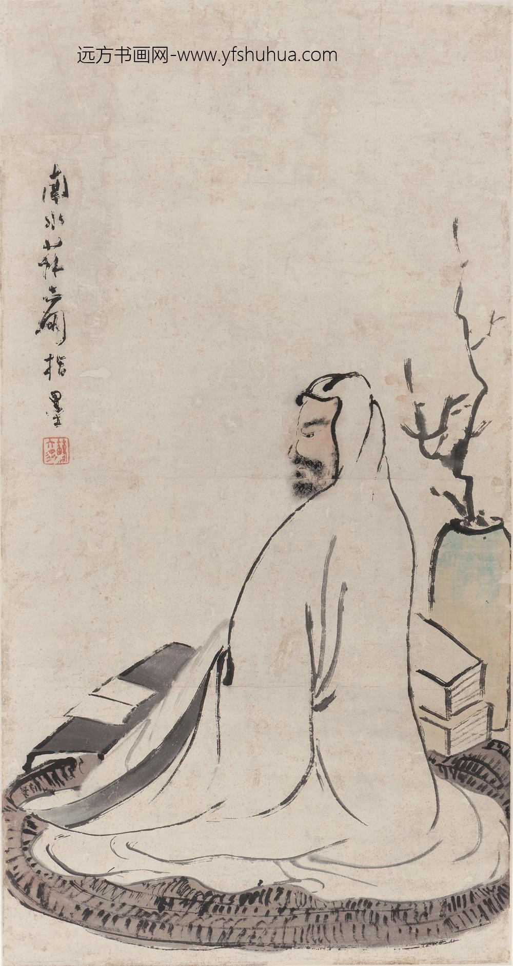 _清苏六朋达摩图轴