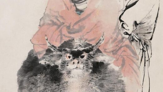 256 近代任颐老子骑牛图.jpg