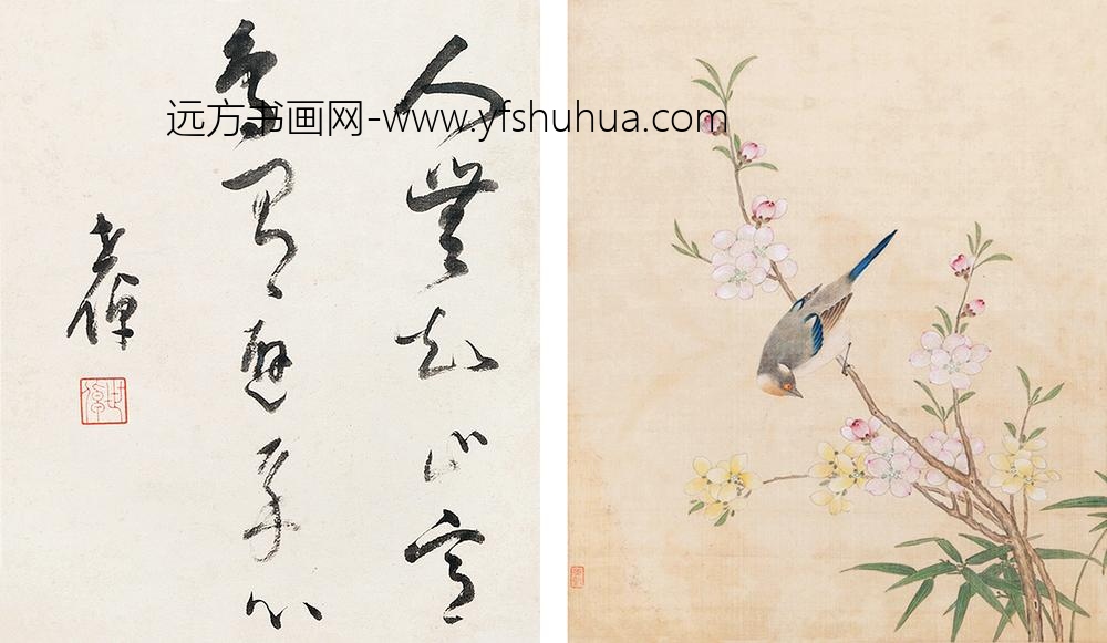 _清李坚 花鸟册