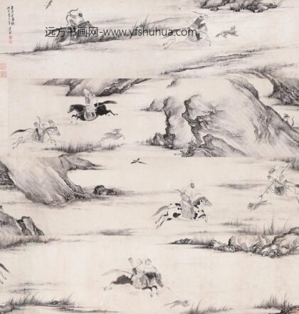 266 明张穆郊猎图.jpg