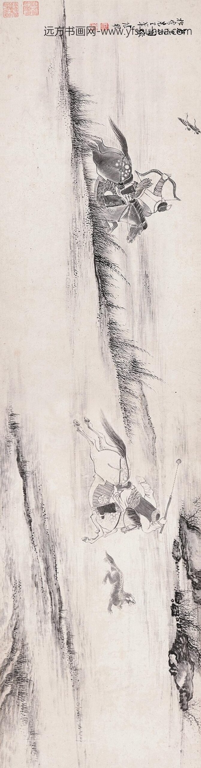 _明张穆郊猎图_