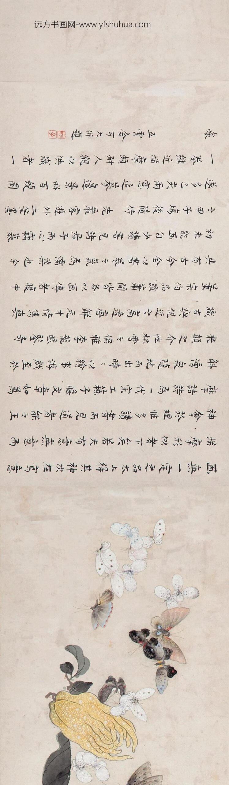 _金大可百蝶图卷_