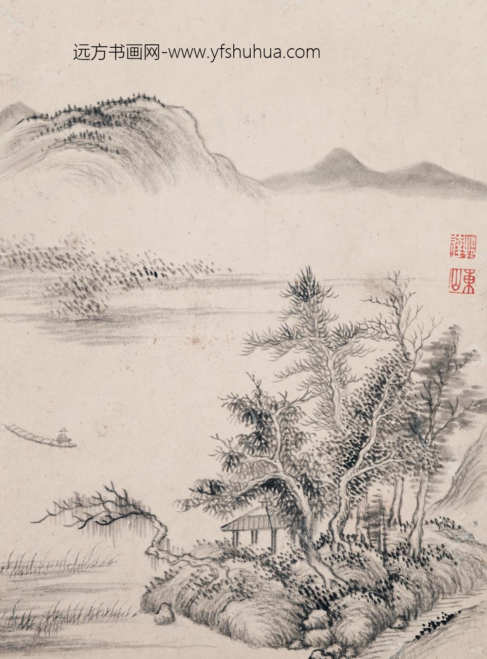 _清董邦达山水册