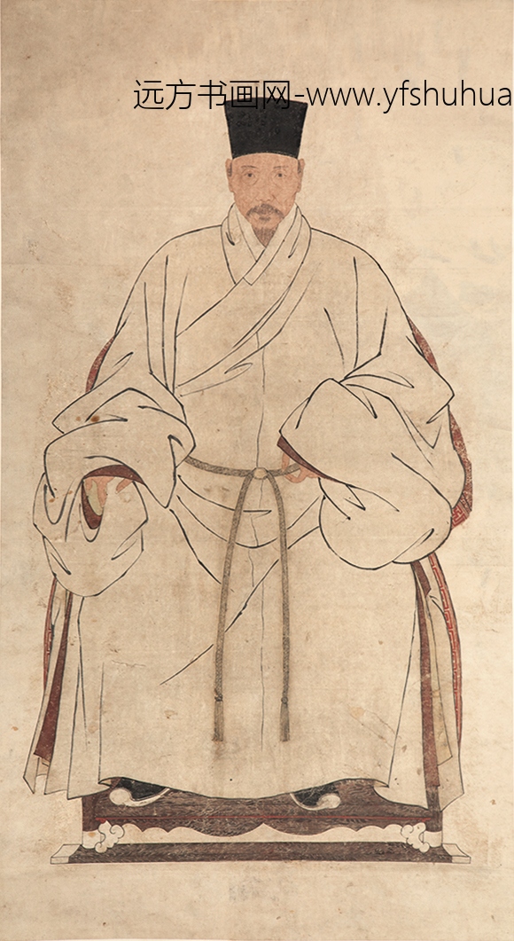 _明陈献章肖像轴