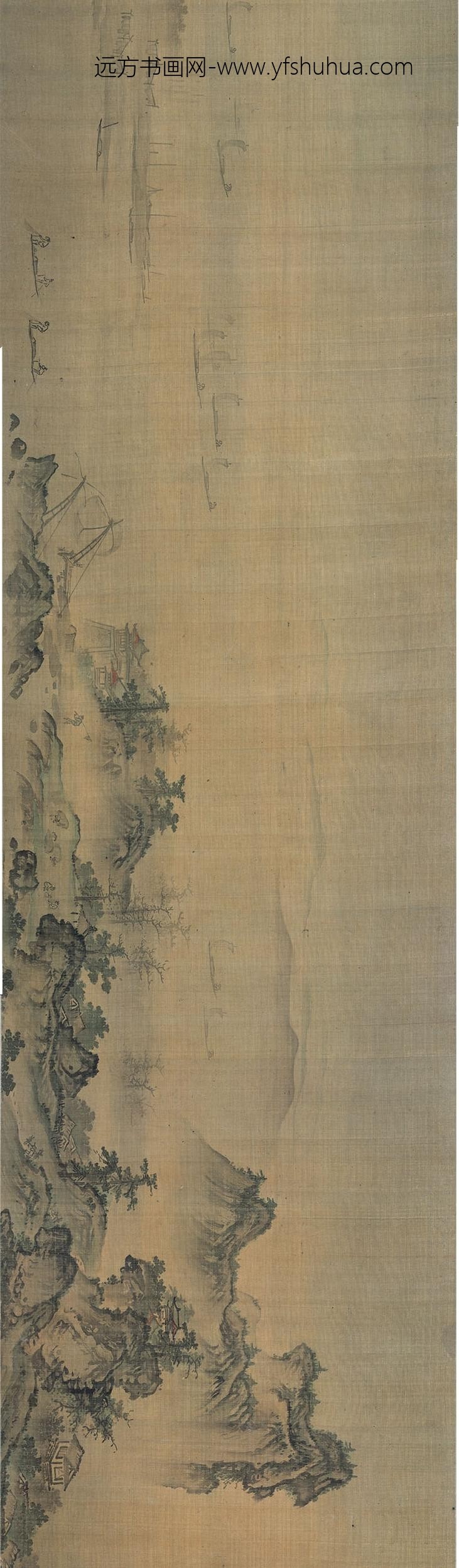 _明颜宗湖山平远图卷_