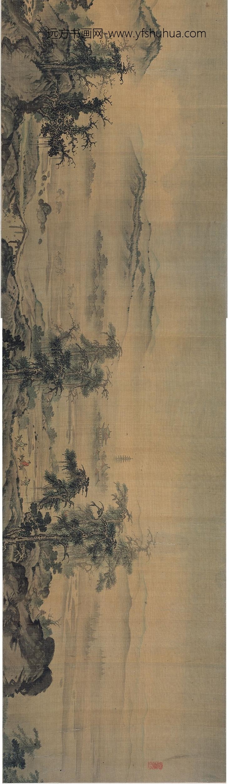 _明颜宗湖山平远图卷_