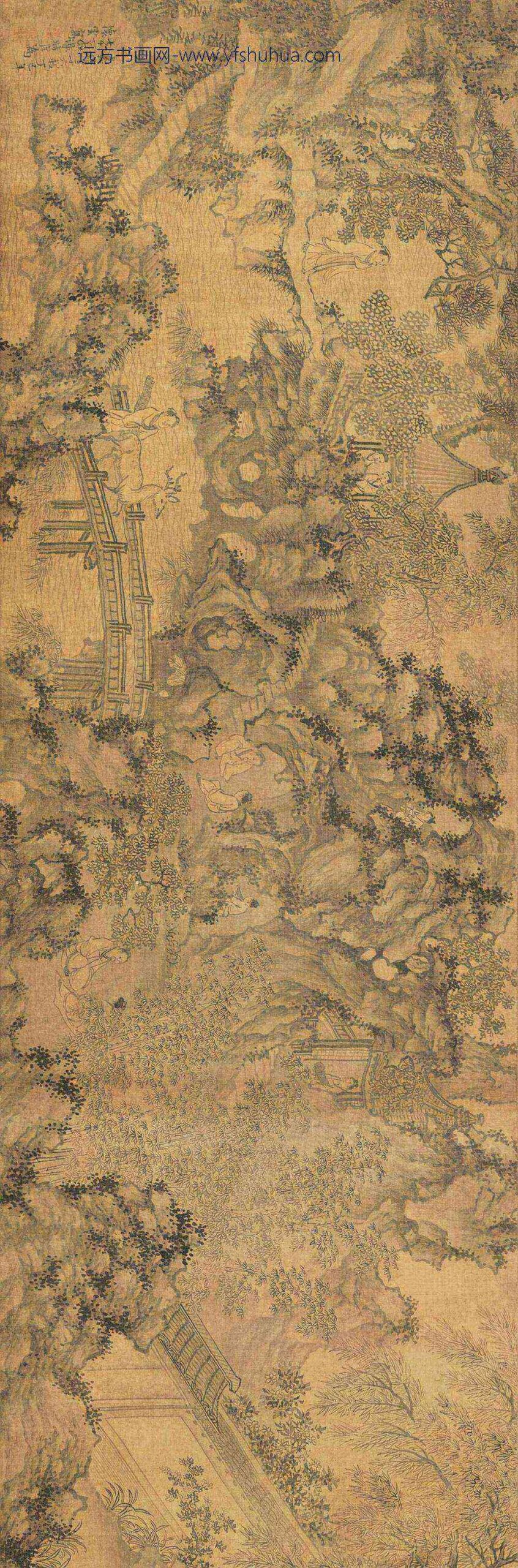 _明谢时臣名园雅集图卷_