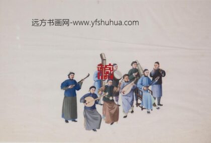 327 十八世纪晚期中国乐器外销水彩画.jpg