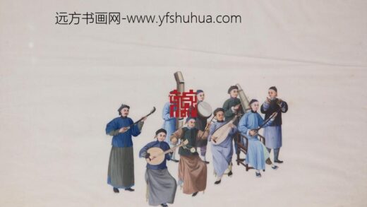 327 十八世纪晚期中国乐器外销水彩画.jpg