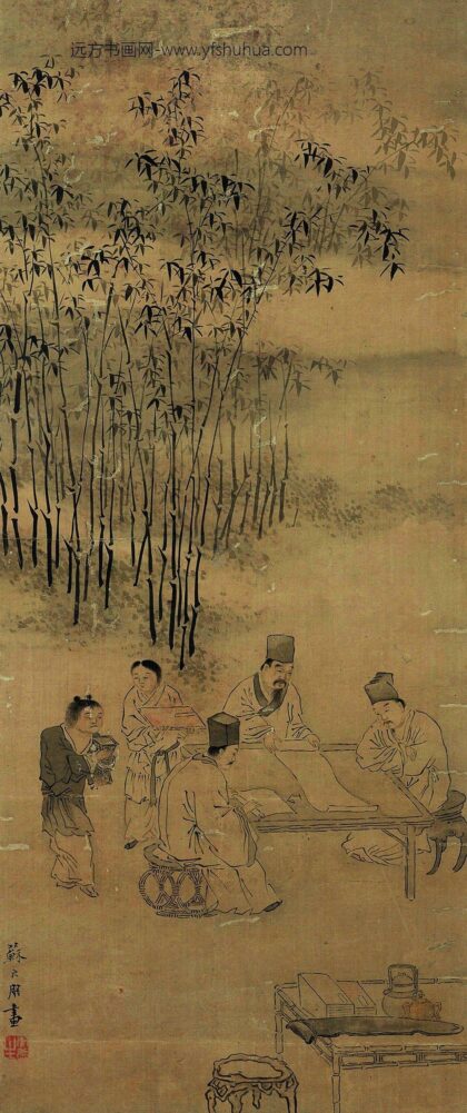 330 清苏六朋人物轴.jpg