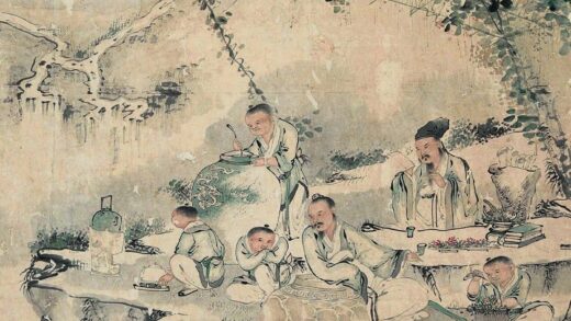 331 清左雄东坡赏荔图轴.jpg