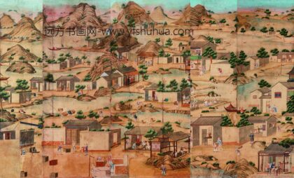 335 清乾隆广州手绘农耕商贸图外销壁纸.jpg