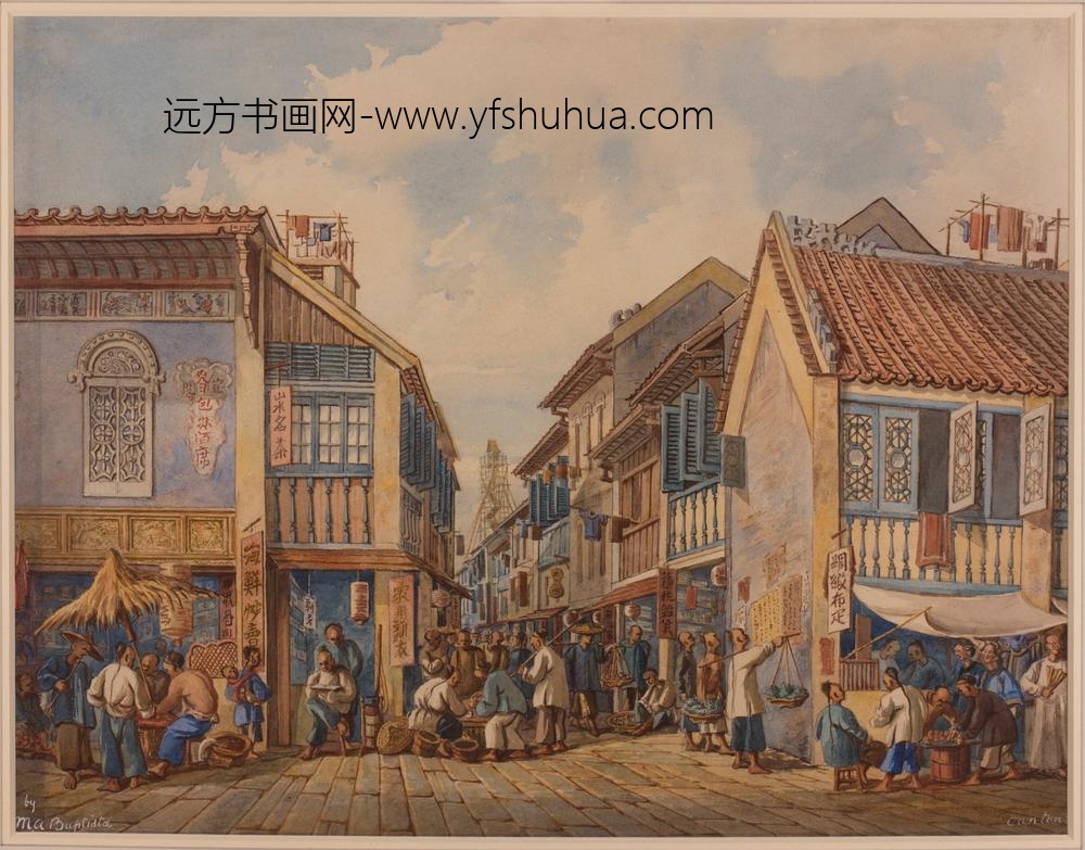 _安东尼奥巴普斯塔绘广州街景