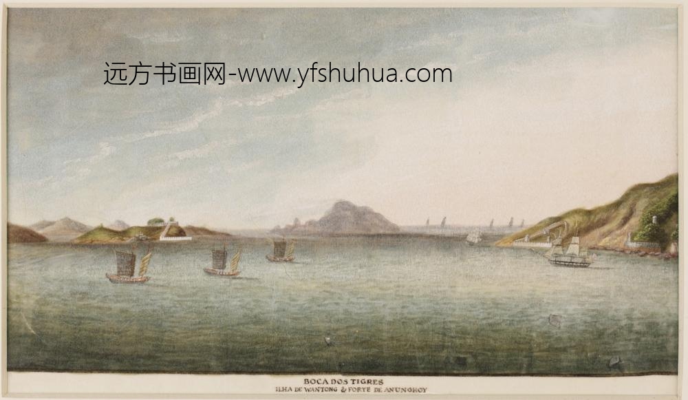 _通草画珠江、澳门、广州、虎门图