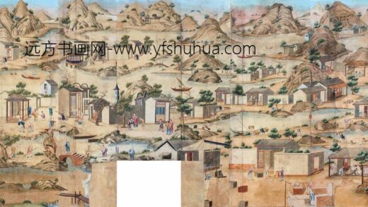 76 清乾隆广州手绘农耕商贸图外销墙纸.jpg