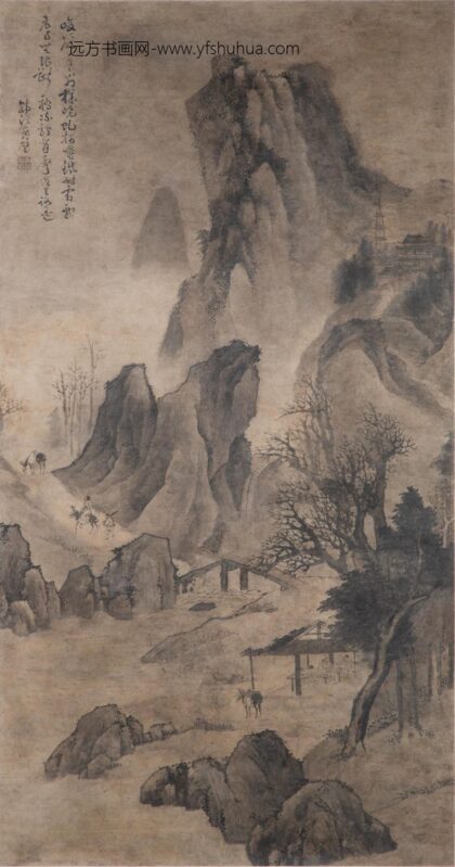 84 清黄璧峻岭图轴.jpg