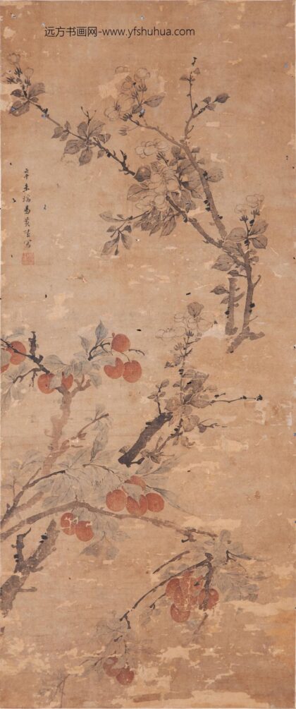 85 清黄璧荔枝图轴.jpg