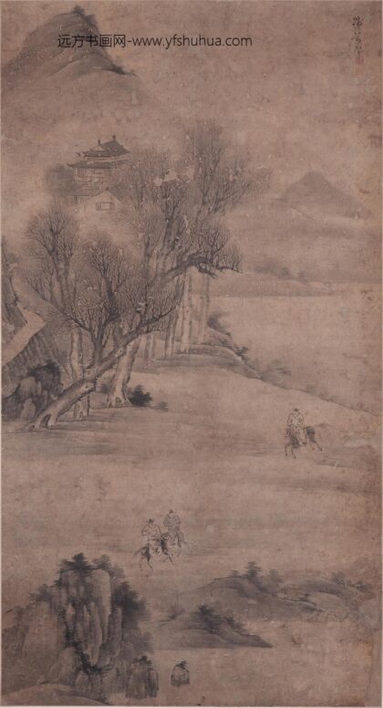 86 清黄璧春郊试马图.jpg