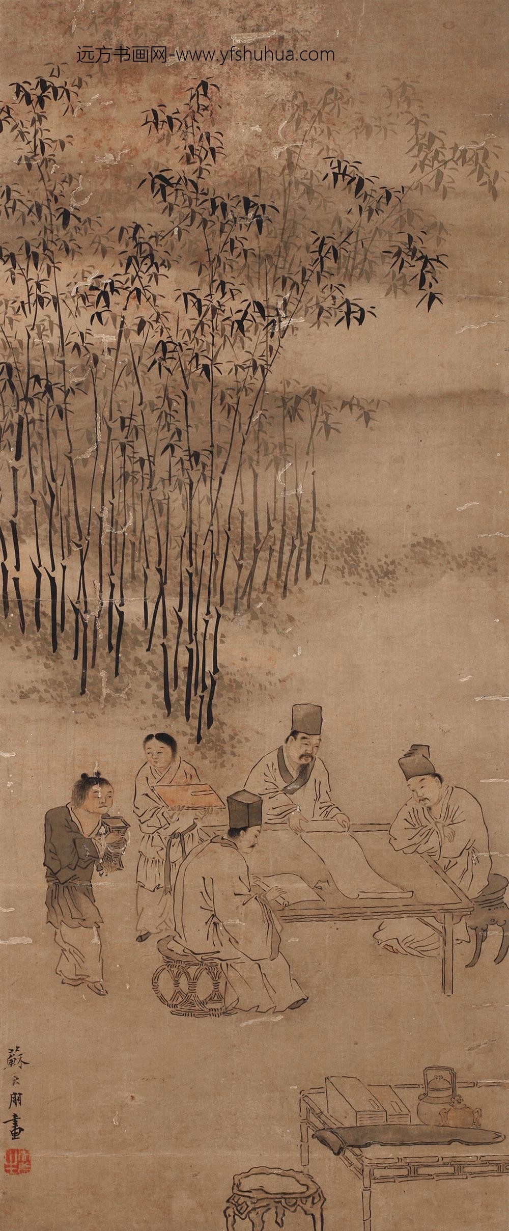 _清苏六朋人物轴