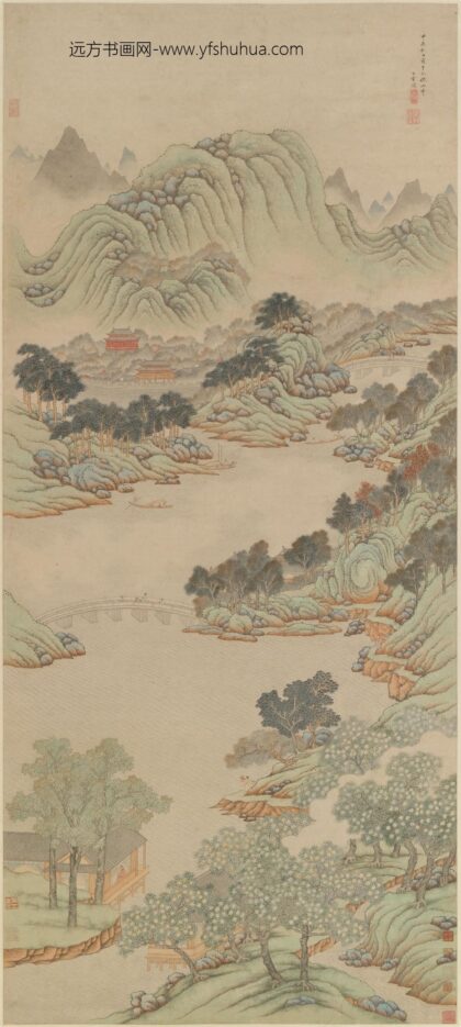 丁云鹏 桔柚梧桐图轴.jpg