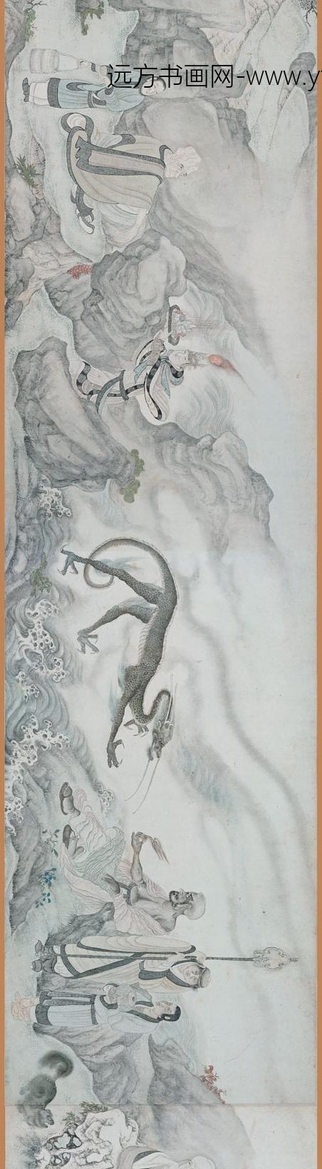 丁云鹏_罗汉图卷_