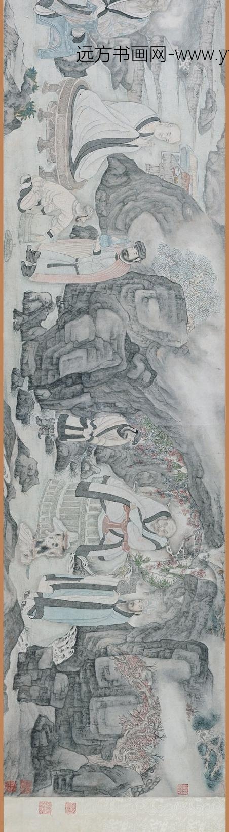 丁云鹏_罗汉图卷_