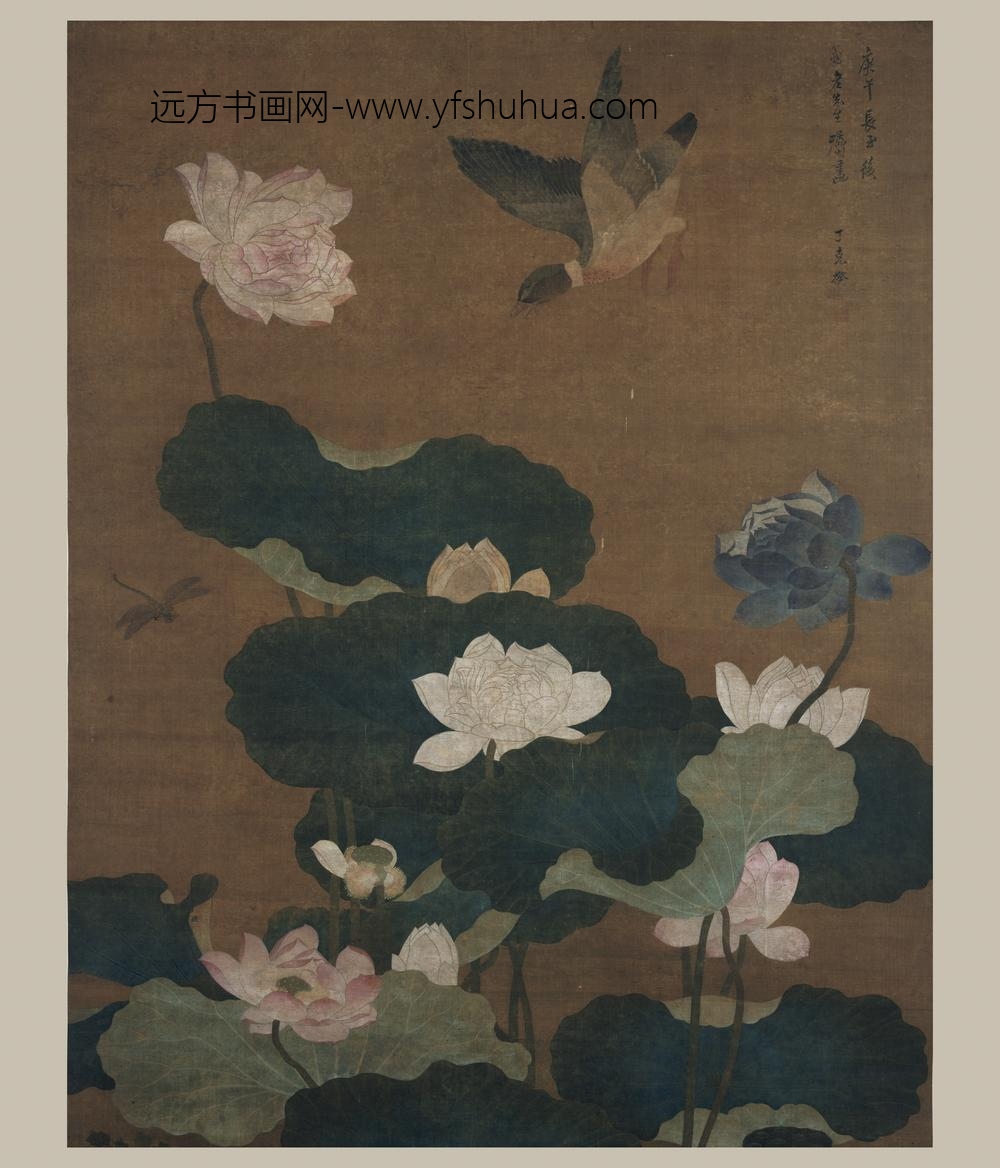 丁克揆_莲花图轴