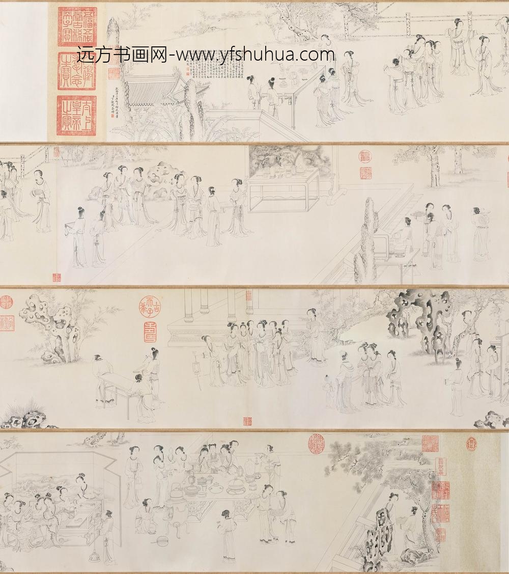 丁观鹏_乞巧图卷