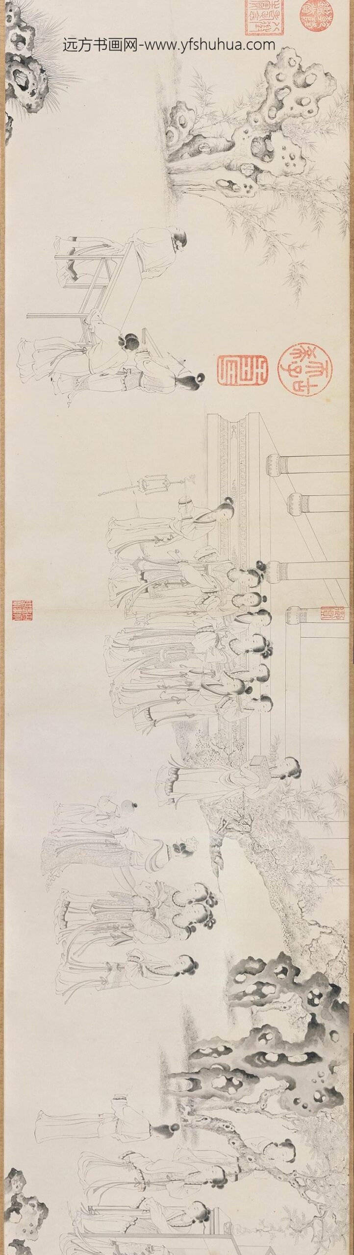 丁观鹏_乞巧图卷_