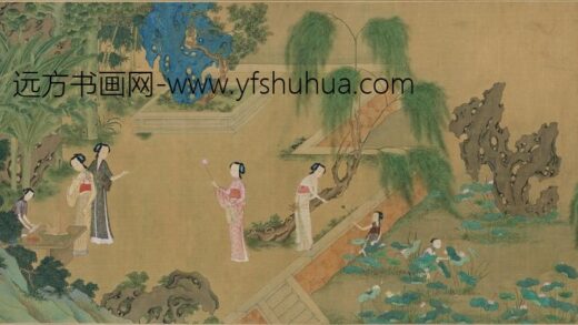 仇英 摘莲图卷.jpg