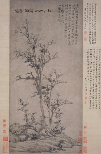 倪瓒 竹石乔柯图轴.jpg