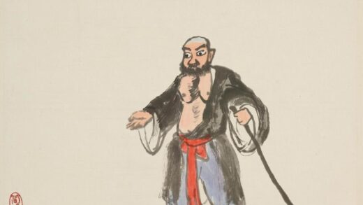 关良 鲁智深图轴.jpg