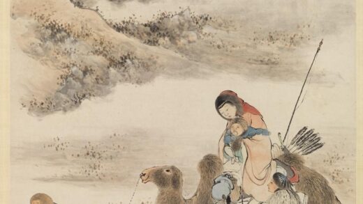 冯箕 文姬归汉图轴.jpg