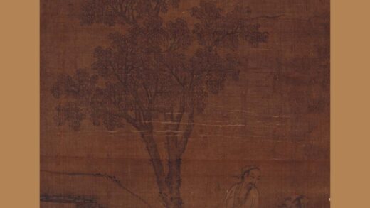 刘朴 秋林话旧图轴.jpg