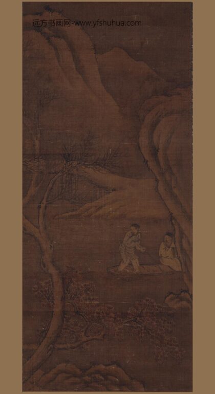 刘朴 秋江归棹图轴.jpg