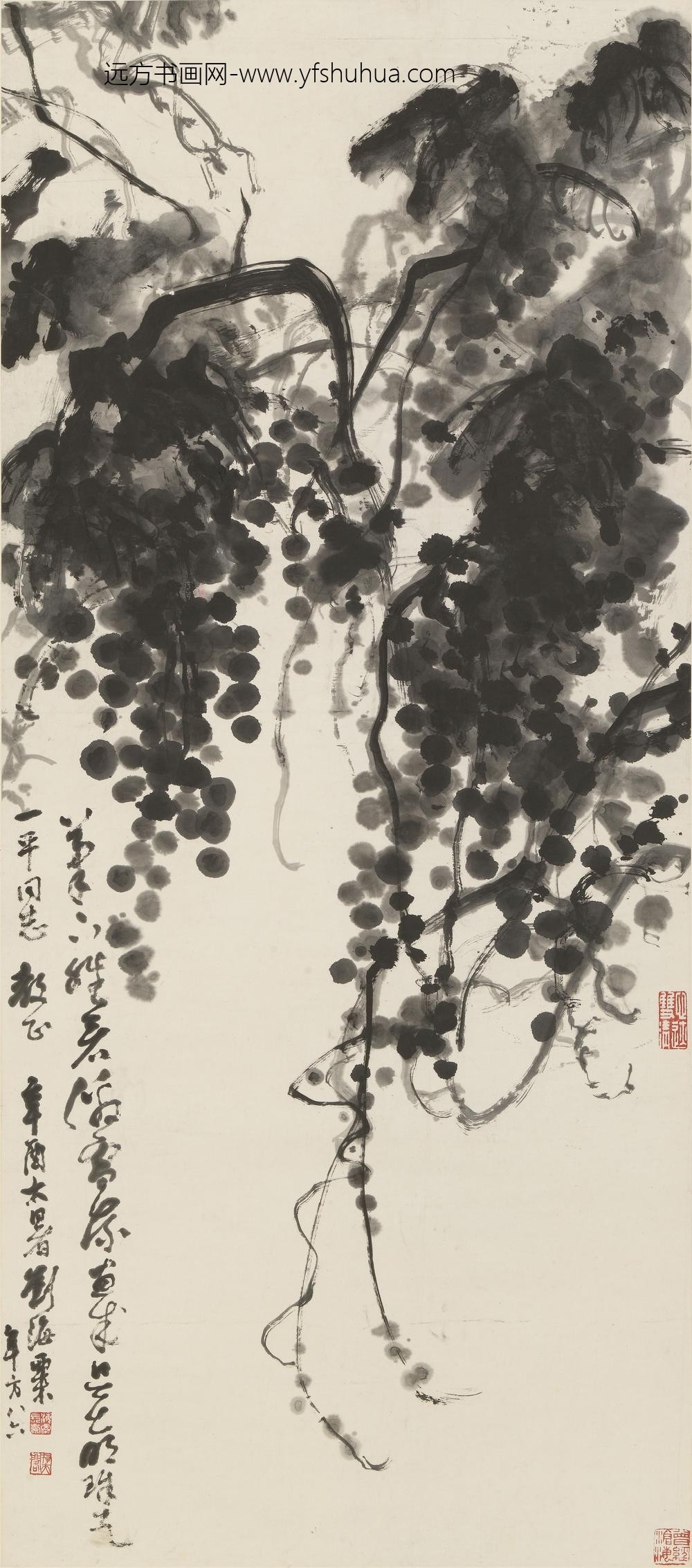 刘海粟_葡萄图轴