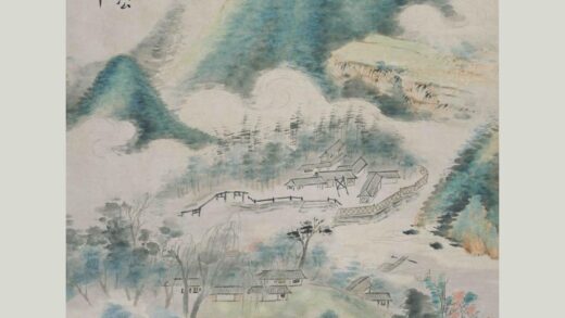 华喦（华岩 仿米青绿山水轴.jpg