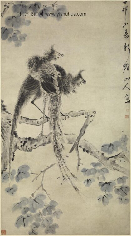 华喦（华岩 凤凰梧桐图轴.jpg