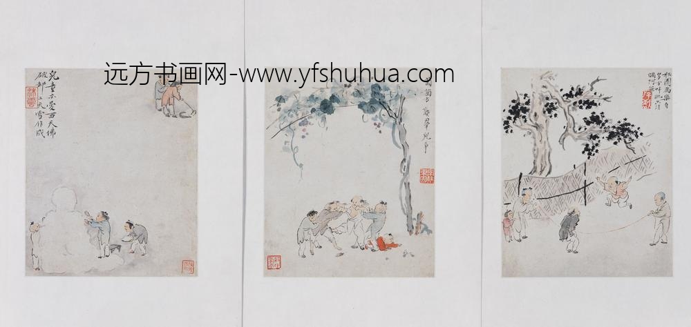 华喦（华岩)_婴戏图册