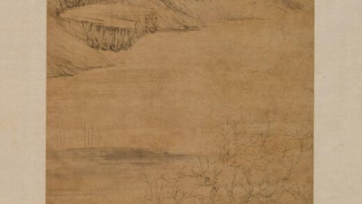 华喦（华岩 寒林霜月图轴.jpg