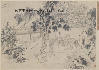 华喦（华岩 村童闹学图轴.jpg