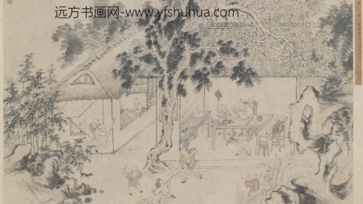 华喦（华岩 村童闹学图轴.jpg